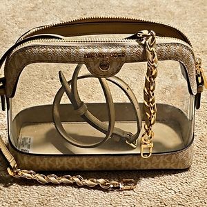 MK clear crossbody bag